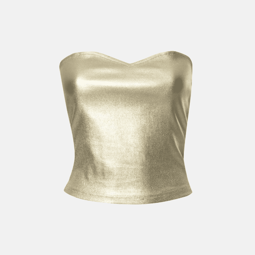 TUBE TOP DOURADO